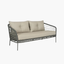 FILTON Sofa 3er anthrazit/taupe