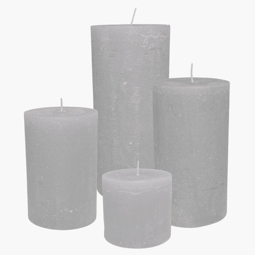 KYRILLA RUSTIC HELLGRAU Kerze