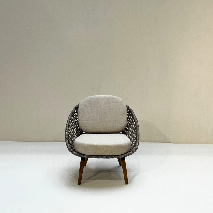 MORRISON Einzelsessel grau/beige