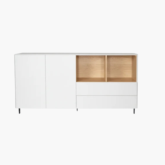 TOSCA II Sideboard weiß/Eiche hell