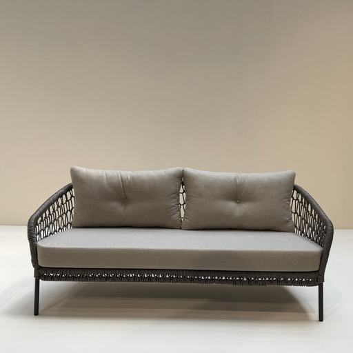 FILTON  3er Sofa anthrazit/taupe