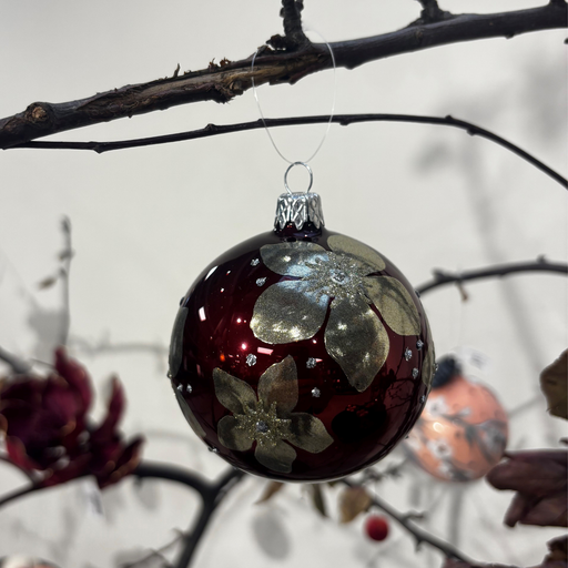 KUGEL SEEROSE burgundy/bronze