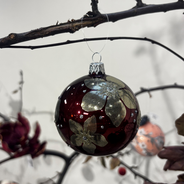 KUGEL SEEROSE burgundy/bronze