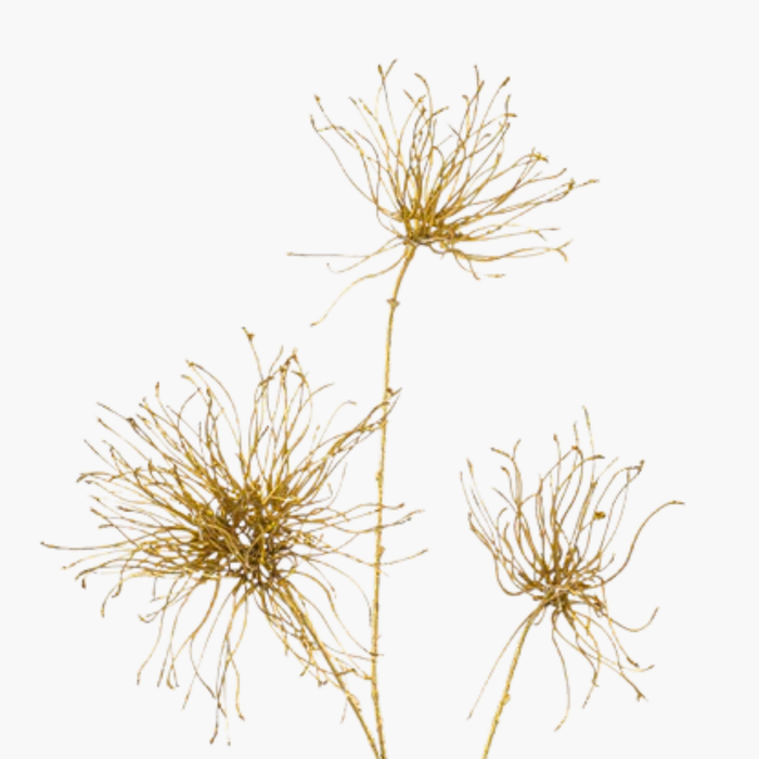 KUNSTZWEIG DISTEL gold L95cm