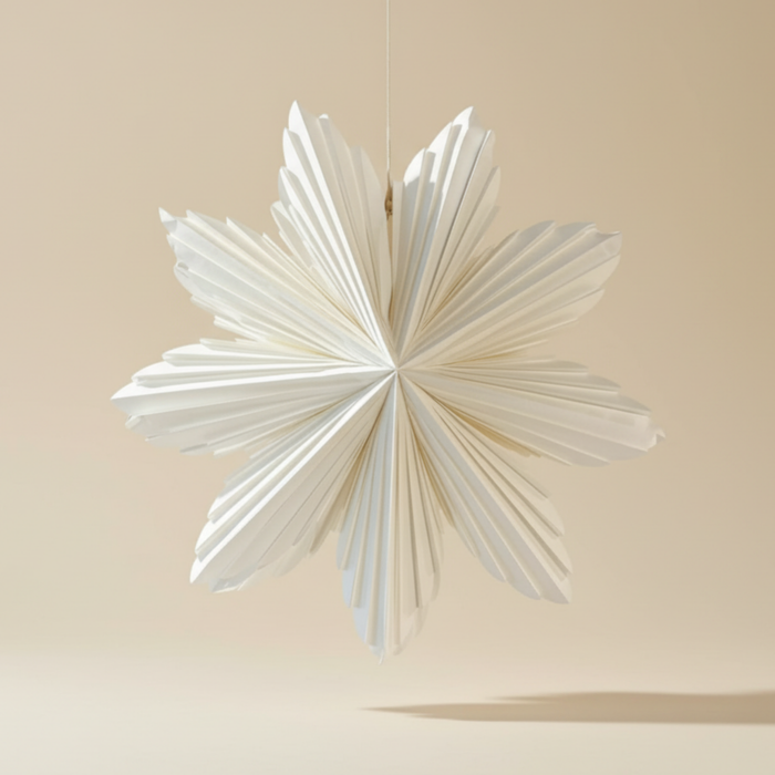 PAPIERHÄNGER EISBLUME weiß