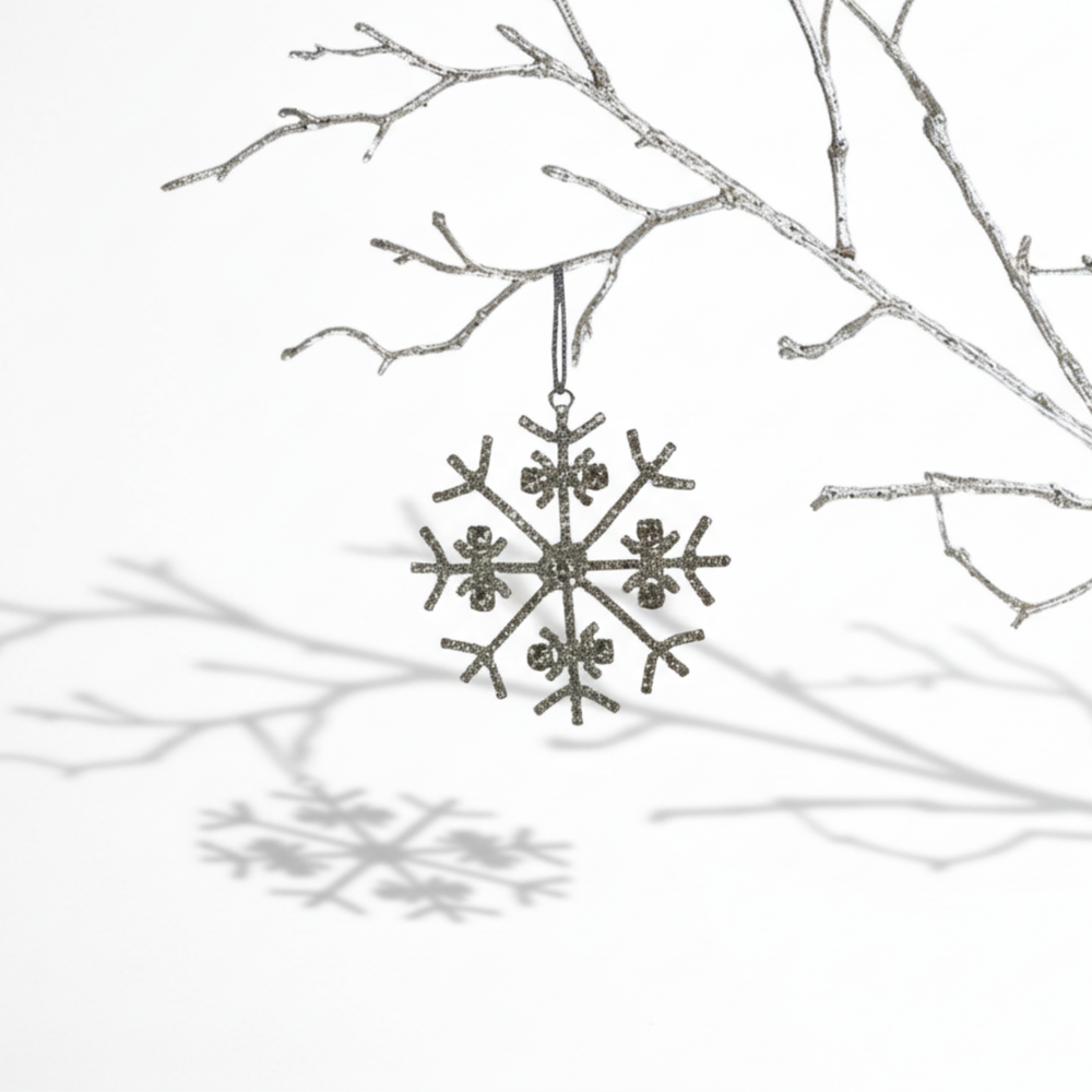 ESTELLE Schneeflocke silber Ø8,5cm