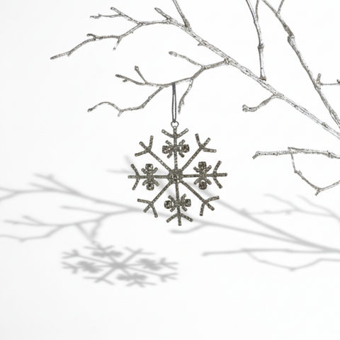 ESTELLE Schneeflocke silber Ø8,5cm