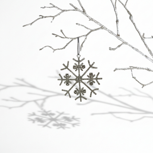 ESTELLE Schneeflocke silber Ø8,5cm