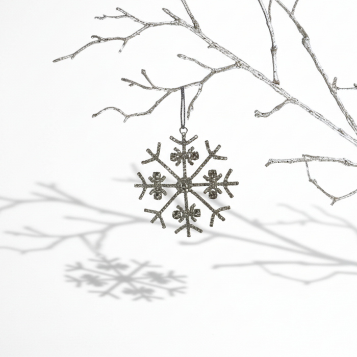 ESTELLE Schneeflocke silber Ø8,5cm