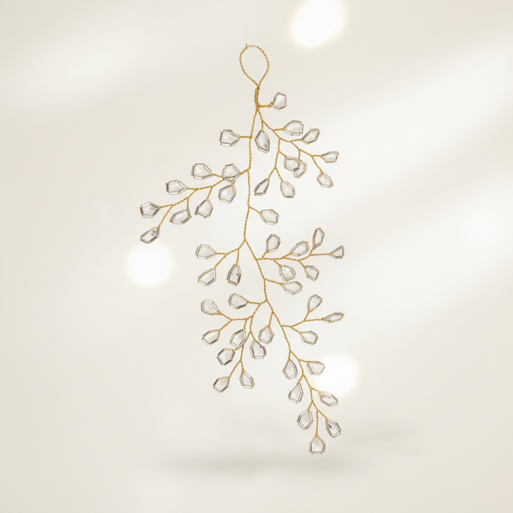 GLACE AST Hänger klar/gold