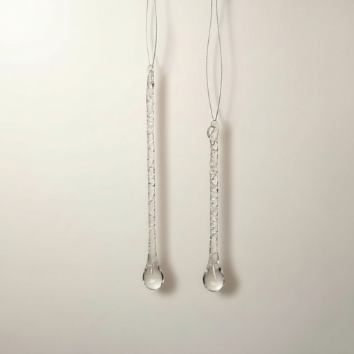 GLASFIGUR TROPFEN gedreht klar