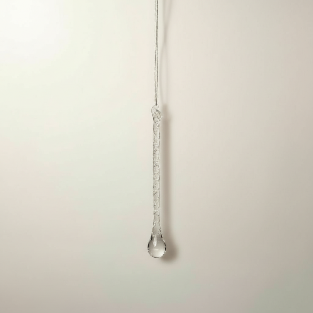 GLASFIGUR TROPFEN gedreht klar