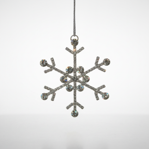 IDA Schneeflocke silber Ø8cm