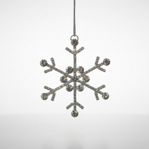 IDA Schneeflocke silber Ø8cm