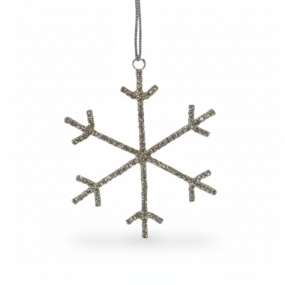 LIV Schneeflocke silber Ø8cm