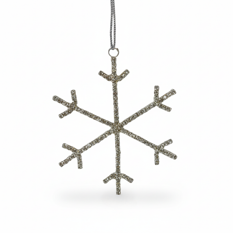 LIV Schneeflocke silber Ø8cm