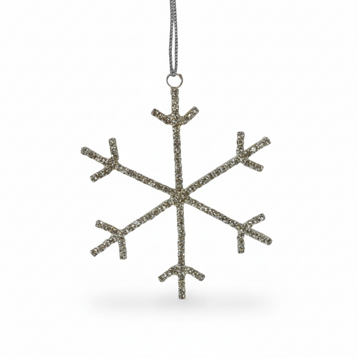 LIV Schneeflocke silber Ø8cm