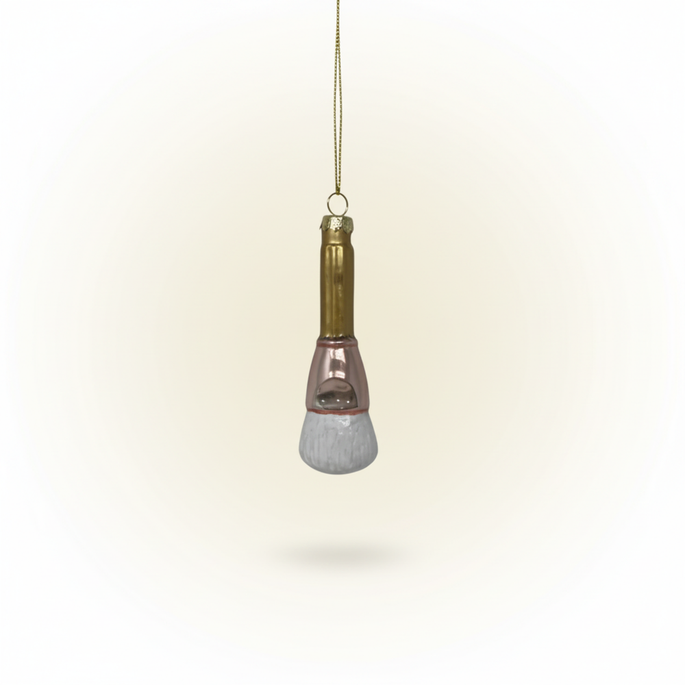 GLASFIGUR KOSMETIKPINSEL gold