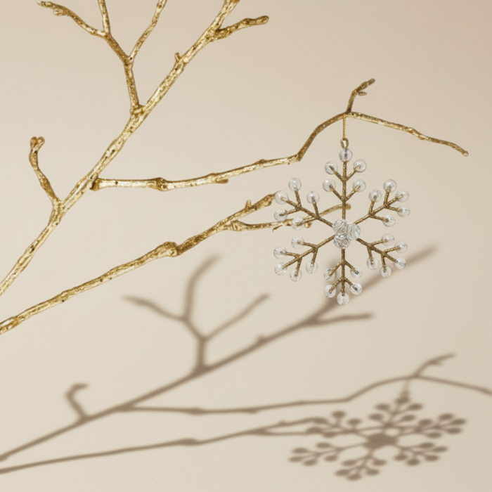 FROSTY SNOWFLAKE gold/transparent