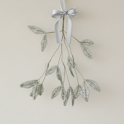 BEADS MISTELZWEIG Hänger gold/transparent  15cm