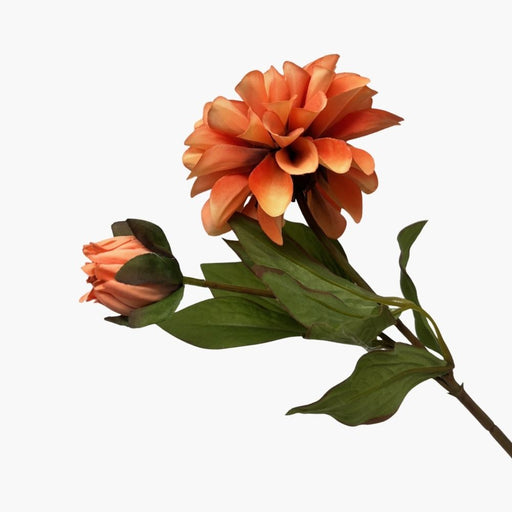 DAHLIENZWEIG Kunstblume orange