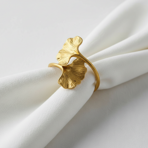 GINGKO Serviettenring gold