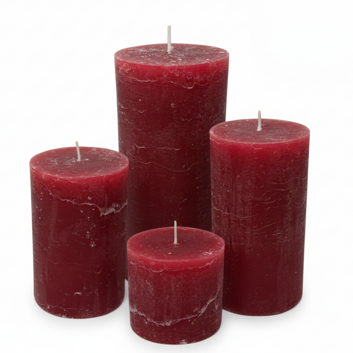 KYRILLA RUSTIC WEINROT Kerze