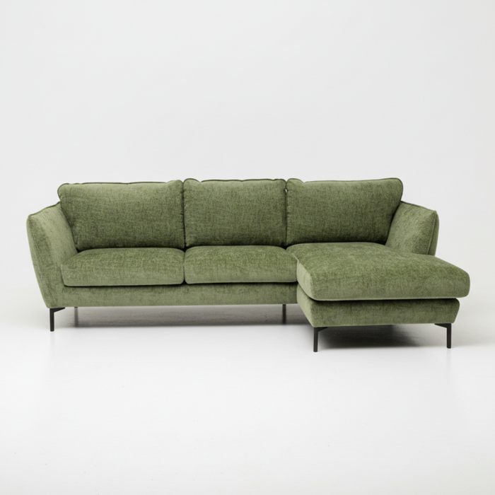 RIO 2er Sofa mit Récamiere salbei