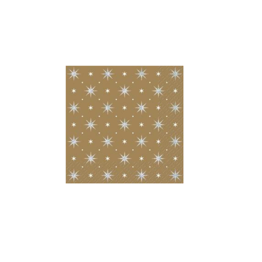 ZIDONIA  Serviette gold 33x33cm/20Stk.