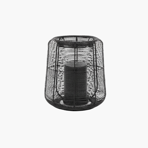 DERRY Windlicht M + KYRILLA Kerze H9cm