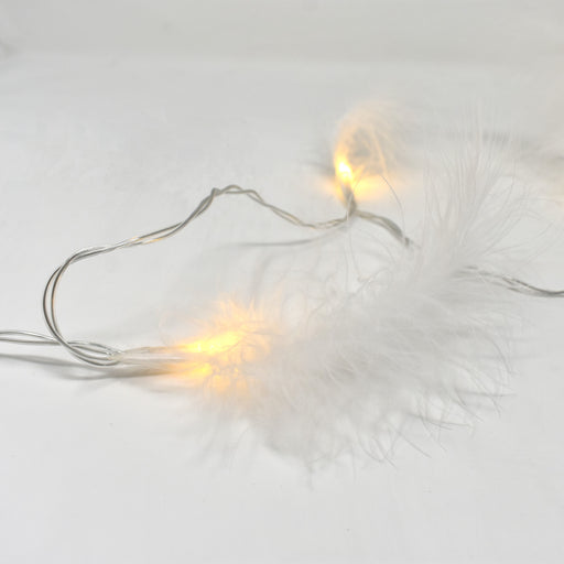 FLUFFY Lichterkette weiß 3m