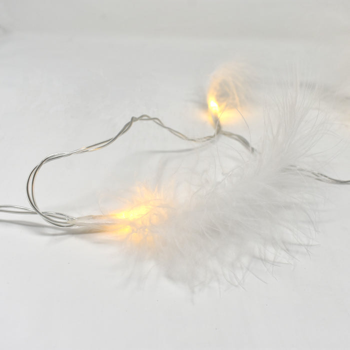 FLUFFY Lichterkette weiß 3m