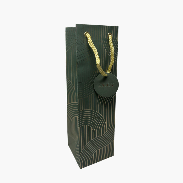 MODERN STRIPES Flaschentasche olive