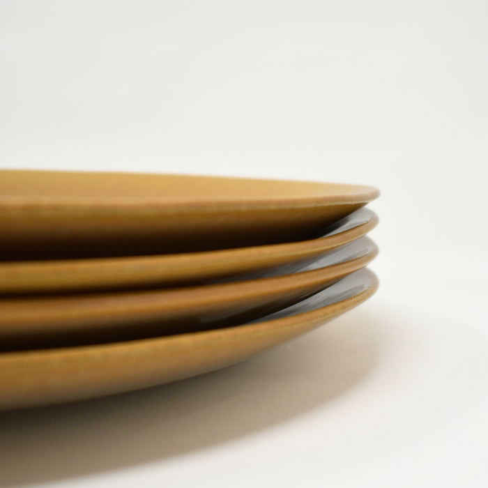 SILK OCKER Speiseteller 4er Set