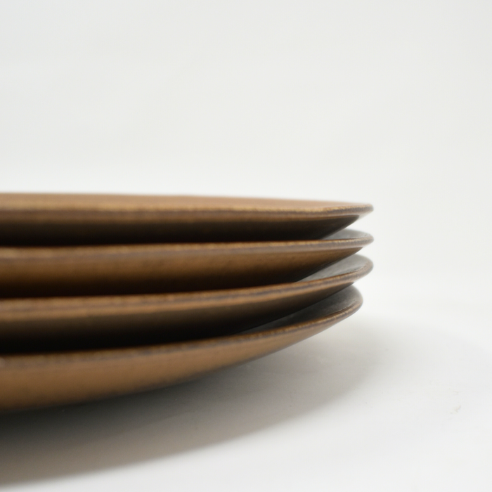 SILK BRAUN Speiseteller 4er Set