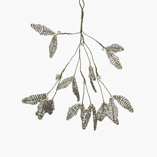 BEADS MISTELZWEIG Hänger gold/transparent  15cm