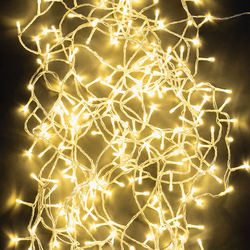 LIGHT Lichterkette LED warmweiß/ Kabel transparent