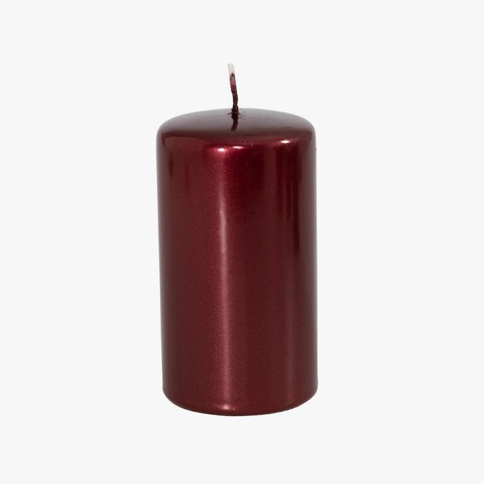 BASE METALLIC Kerze bordeaux