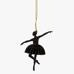 FALTORNAMENT Ballerina schwarz/gold