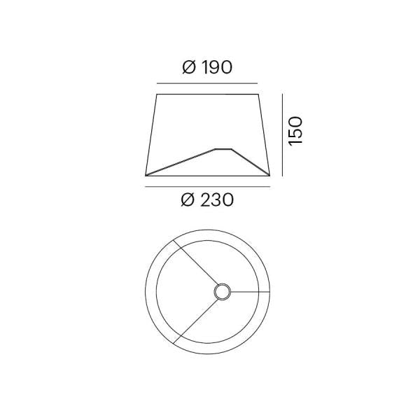 MOCCA Lampenschirm für Tischleuchte