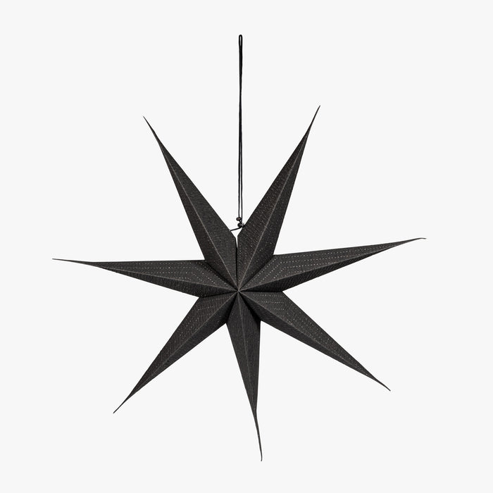 PAPIERSTERN m.Lochmuster schwarz