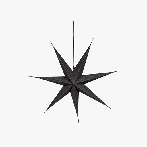 PAPIERSTERN m.Lochmuster schwarz