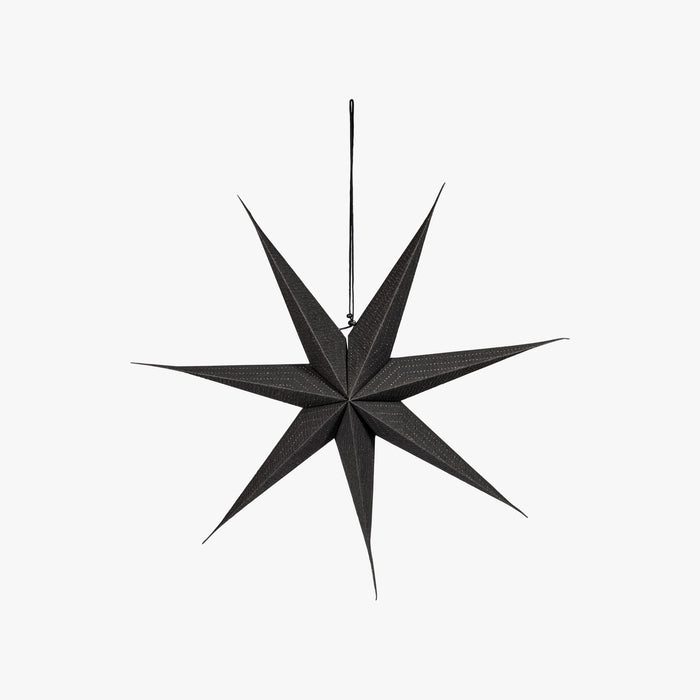 PAPIERSTERN m.Lochmuster schwarz