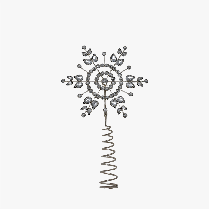 SNOWFLAKE Baumspitze silber