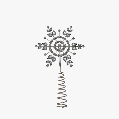 SNOWFLAKE Baumspitze silber