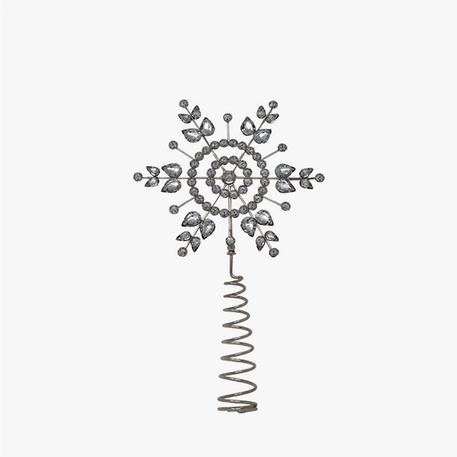 SNOWFLAKE Baumspitze silber