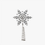 SNOWFLAKE Baumspitze silber