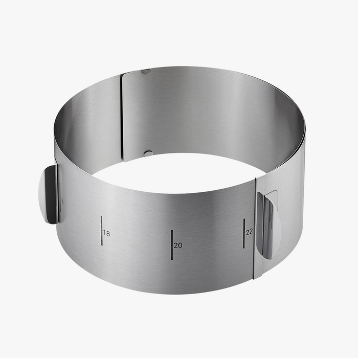 TONDO Tortenring verstellbar silber