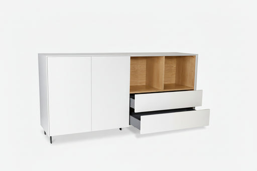 TOSCA II Sideboard weiß/Eiche hell