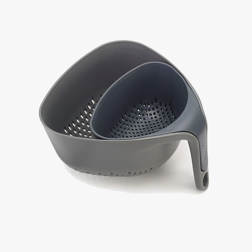 NEST COLANDERS Sieb 2tlg. grau
